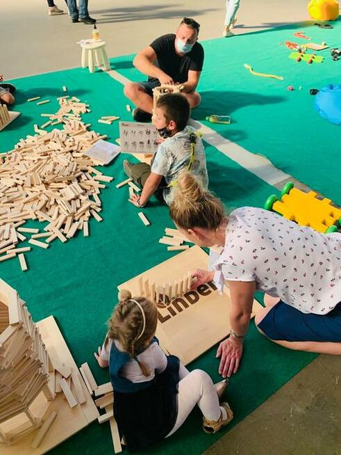 Klocki drewniane 200 szt. Pomysł na prezent dla dziecka.