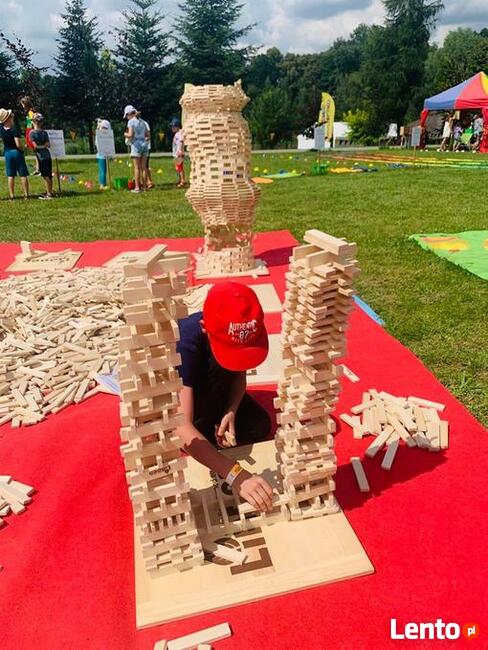 Ekologiczne klocki drewniane Linden 1000 sztuk.Klocki luzem.
