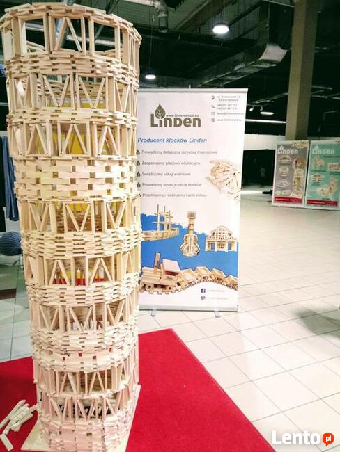 POMYSŁ NA PREZENT drewniane KLOCKI LINDEN 300 szt.