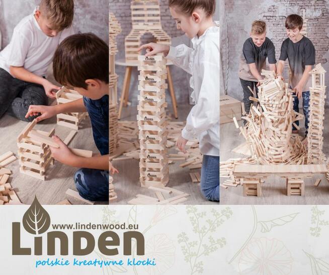 Klocki drewniane 200 szt. Pomysł na prezent dla dziecka.