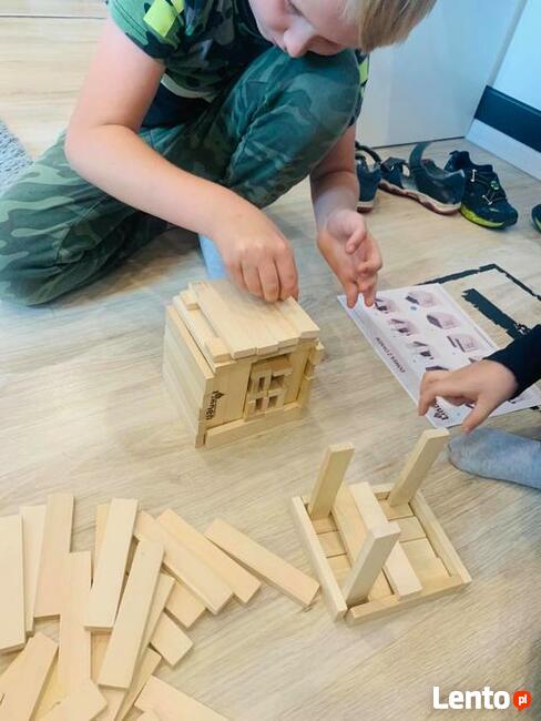 Ekologiczne klocki drewniane Linden 1000 sztuk.Klocki luzem.