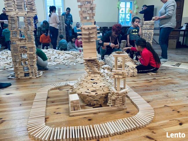 Klocki drewniane 200 szt. Pomysł na prezent dla dziecka.