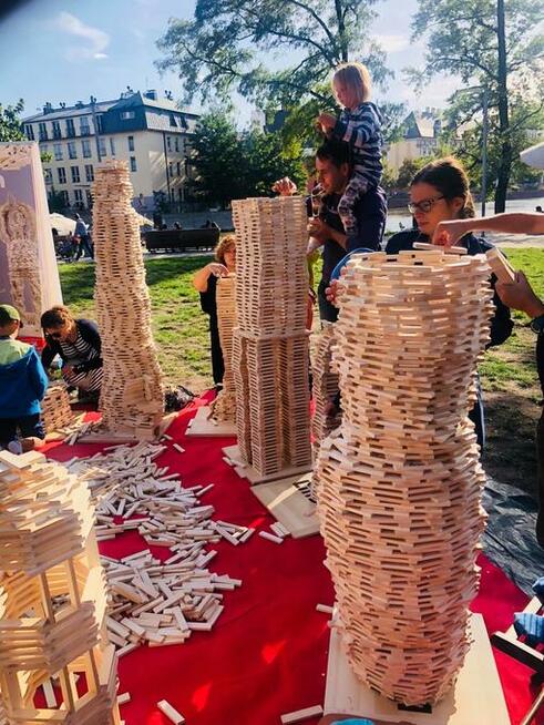 Klocki drewniane 200 szt. Pomysł na prezent dla dziecka.