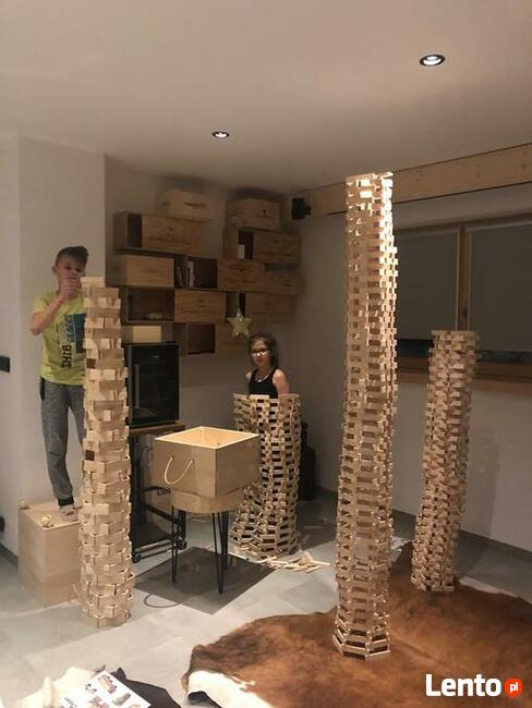 Ekologiczne klocki drewniane Linden 1000 sztuk.Klocki luzem.