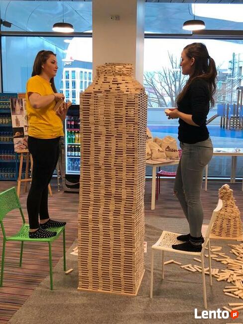 Ekologiczne klocki drewniane Linden 1000 sztuk.Klocki luzem.