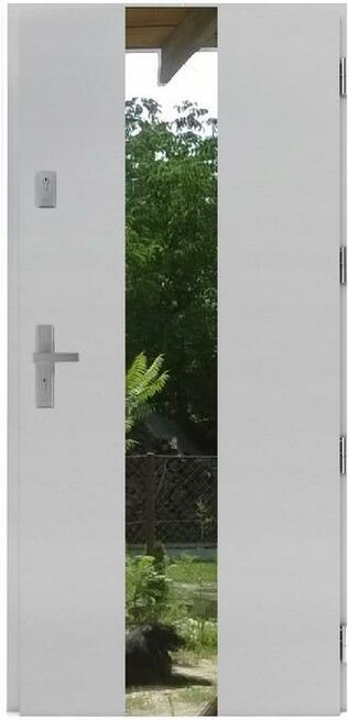 Drzwi zewnętrzne/wejściowe drewniane grube 82mm DZP 51