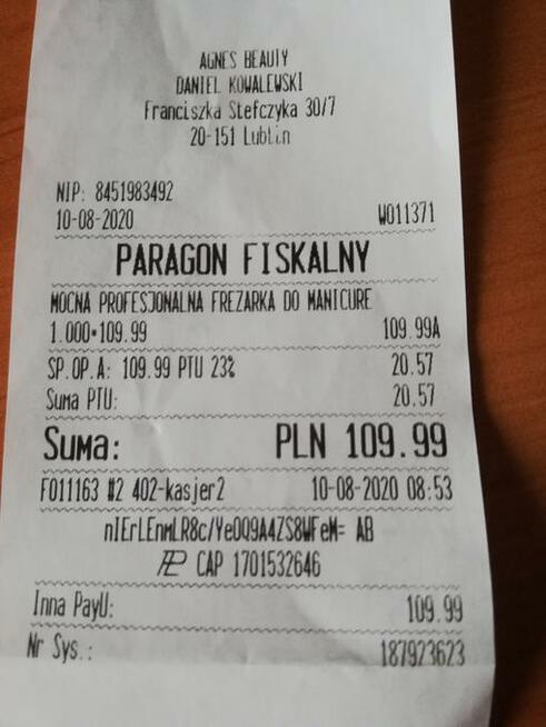 Frezarka do paznokci