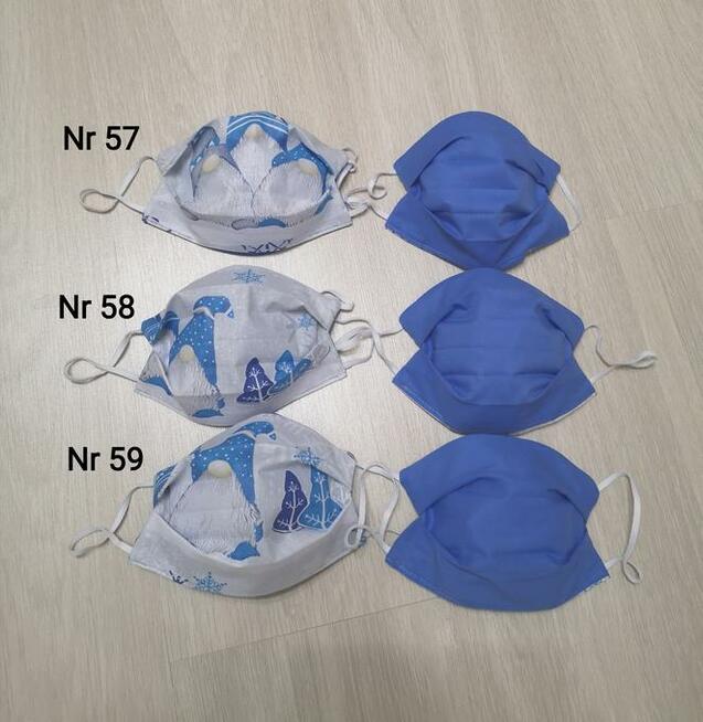 Maseczka, bawełna, drucik, różne kolory