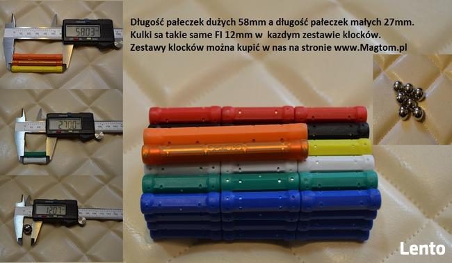 Klocki magnetyczne kids color zabawki magnetyczne 150 el.