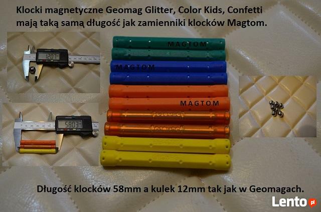 Klocki magnetyczne kids color zabawki magnetyczne 150 el.