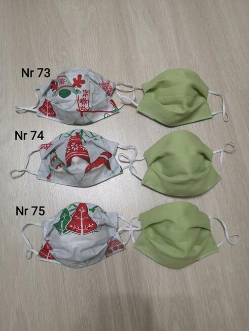 Maseczka, bawełna, drucik, różne kolory