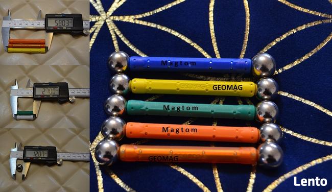 Pałeczki magnetyczne antystresowe 150 el 3 kolory