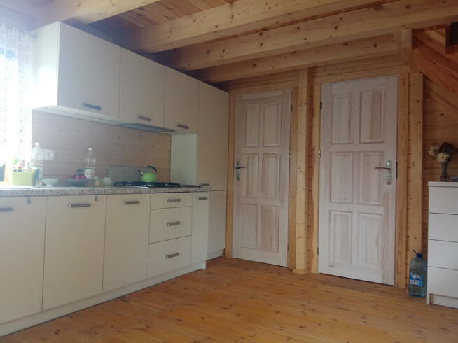 Działka w ROD Chotomów z drewnianym domem z 2017 r.