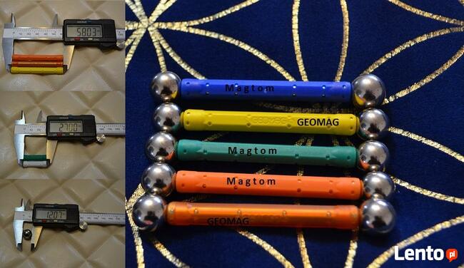 Klocki magnetyczne kids color zabawki magnetyczne 150 el.