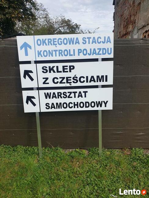 TABLICA INFORMACYJNA SZYLD REKLAMOWY OZNAKOWANIE REKLAMA