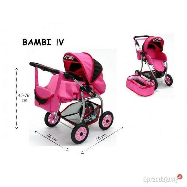 Solidny i bardzo duży wózek dla lalek polskiej produkcji