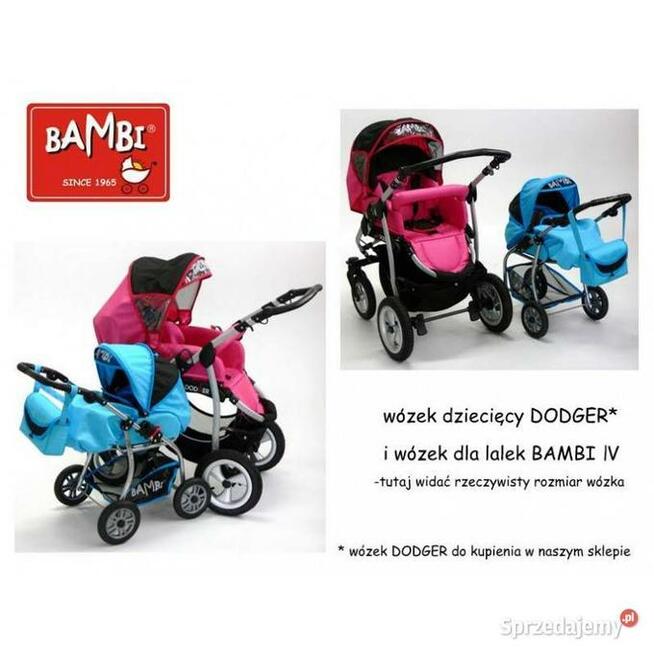 Solidny i bardzo duży wózek dla lalek polskiej produkcji