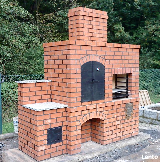 Piec chlebowy z wędzarnią, grilem i trzonem kuchennym AMON