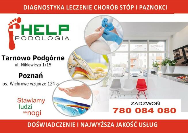 WKŁADKI ORTOPEDYCZNE Podologia HELP podolog TARNOWO Poznań