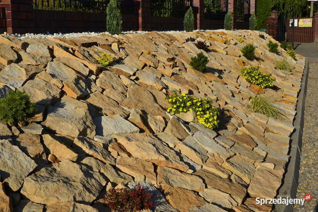 Żółty kamień ogrodowy