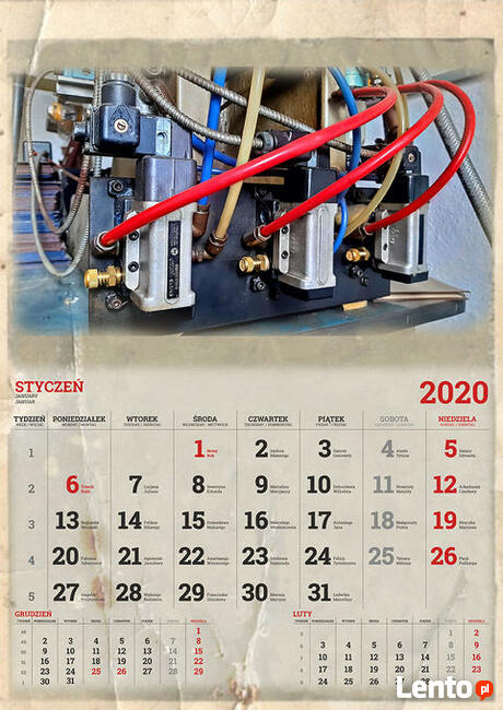 DRON KALENDARZE 2026 filmy zdjęcia inspekcje projekty graf