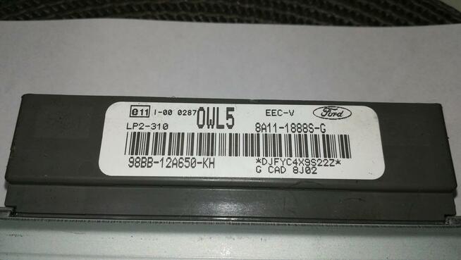 FORD COUGAR 2.0i KOMPUTER STEROWNIK SILNIKA 98BB-12A650-KH