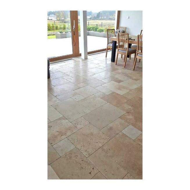 Płytki Trawertyn Classic Mix bębnowany komplet