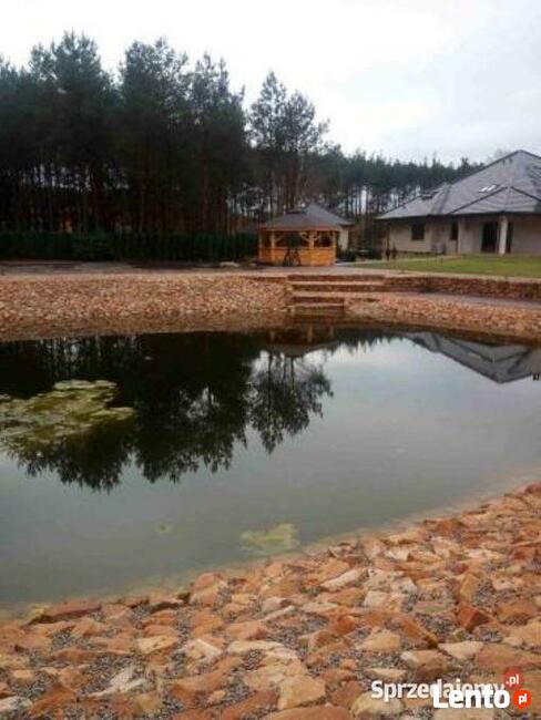 Kopalnia piaskowca kamienia kamień ogrodowy na skarpy staw