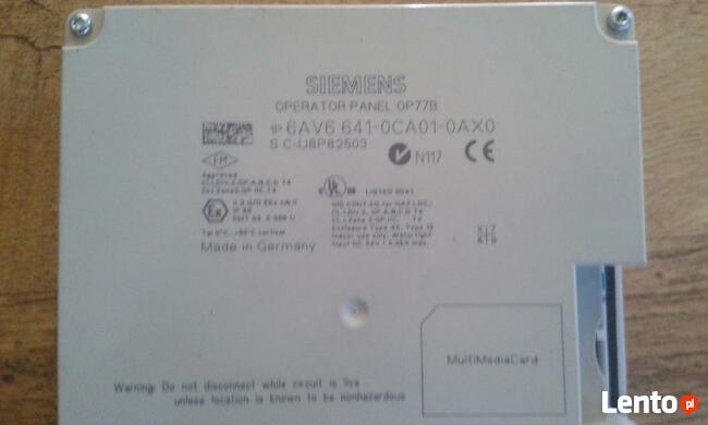 Siemens panel OP77B