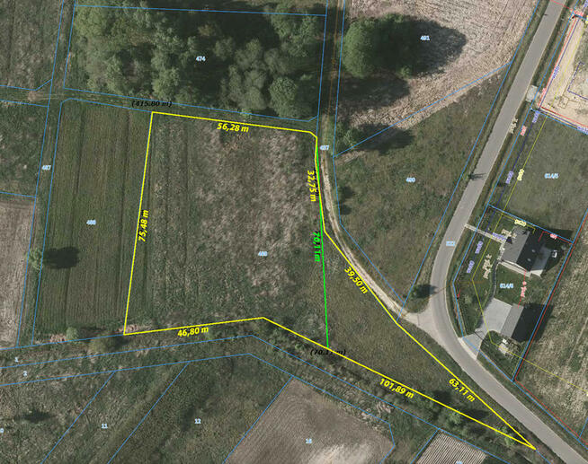 Sprzedam działkę z warunkami zabudowy, 54 ar