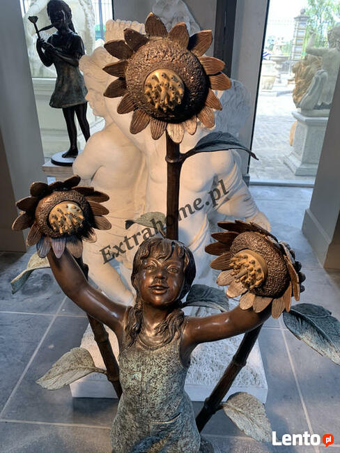 Fontanna z brązu 4 Odlotowe Kaczki H160cm