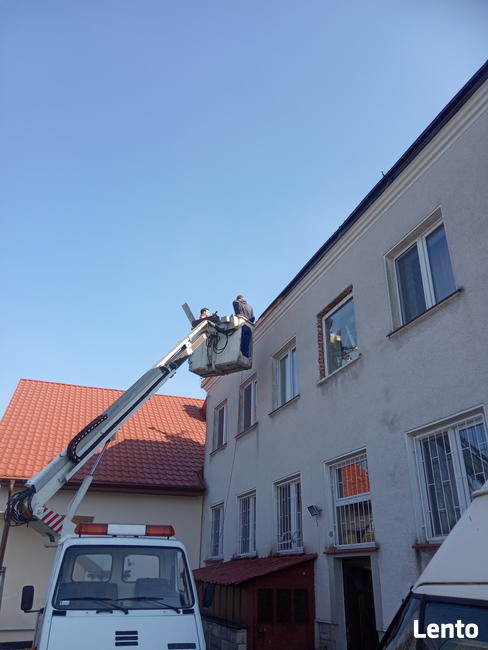 usługi podnośnikiem koszowym wycinka drzew 15m