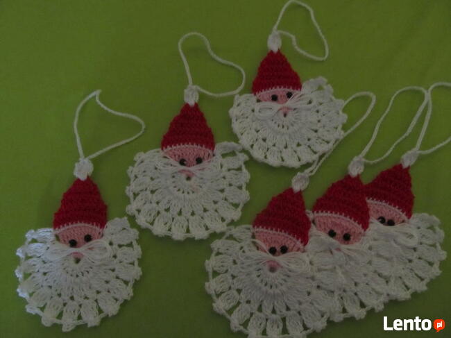 Mikołaje szydełkowe