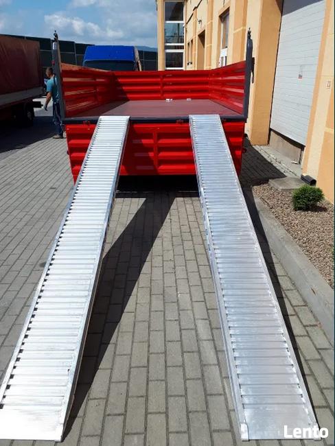 Najazdy aluminiowe, trapy, 2,5-4,5m 2-11t.Dostawa-cały kraj.