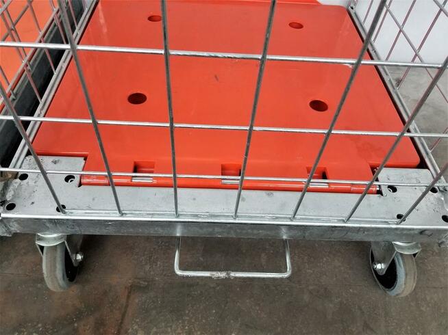 Wózek z HAMULCEM Transportowy Gniazdowy Magazynowy Rollkonte