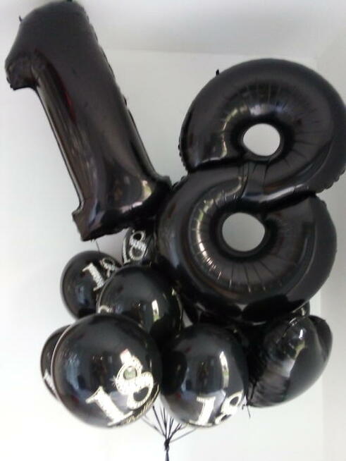 Wielkie balonowe cyfry - największy wybór w Rybniku OD RĘKI!