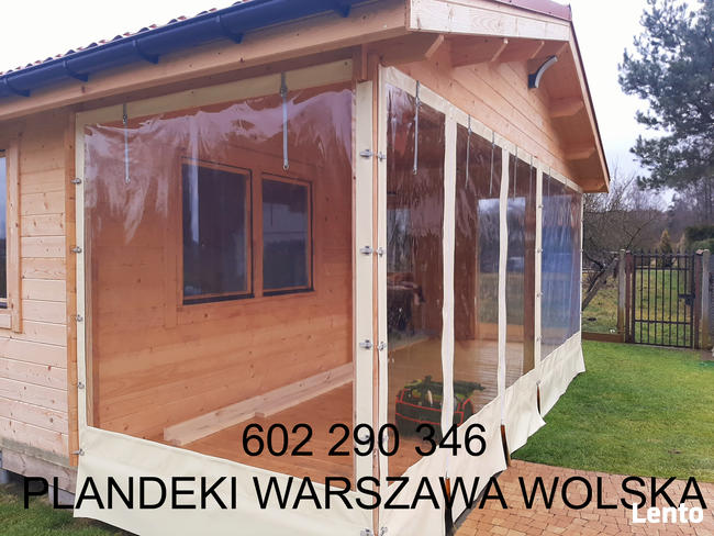 Zabudowa tarasu, altany, werandy z drewna, plandeki, folia