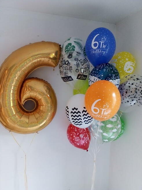 Wielkie balonowe cyfry - największy wybór w Rybniku OD RĘKI!