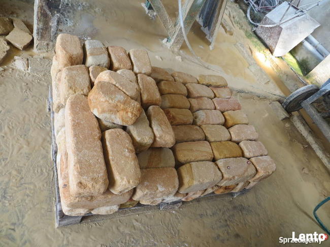 Kamień na skalniaki ogrodowy cegła na mur gril piaskowiec