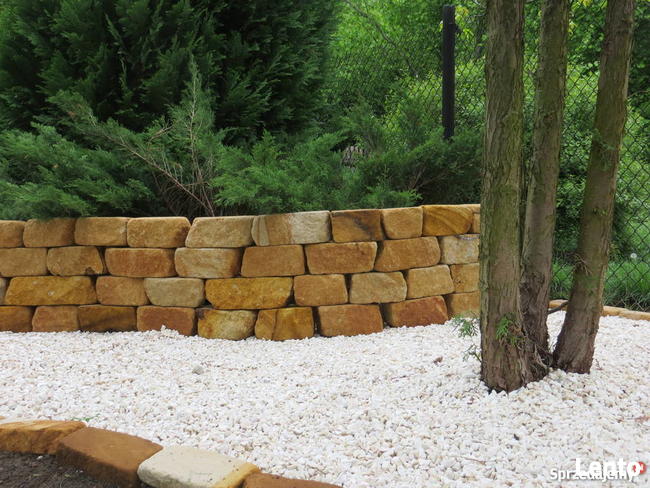Kamień na skalniaki ogrodowy cegła na mur gril piaskowiec