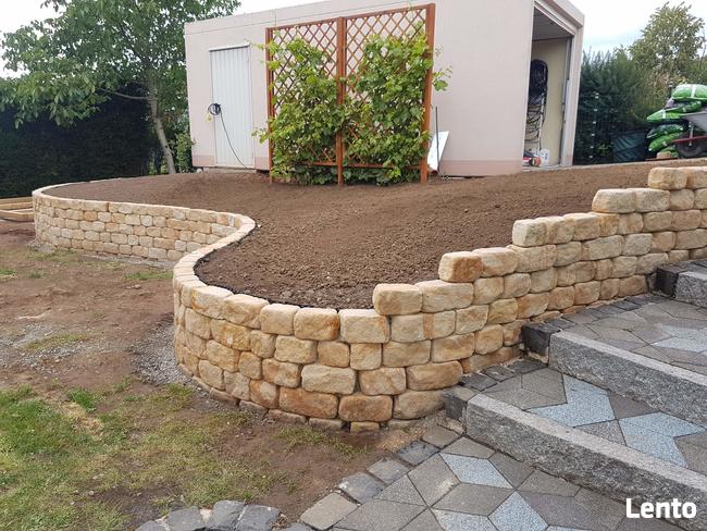 Kamień na skalniaki ogrodowy cegła na mur gril piaskowiec