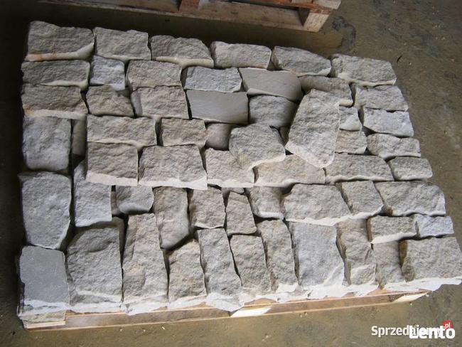 Biała stara cegła piaskowiec