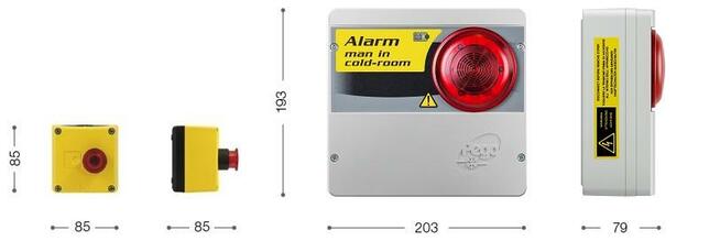 Alarm człowiek w komorze - sygnalizacja alarmowa