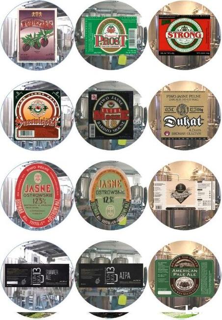 Etykietki piwne na otwieraczach