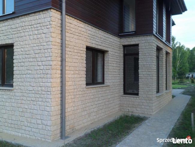 Biała stara cegła piaskowiec