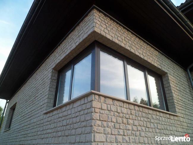 Biała stara cegła piaskowiec