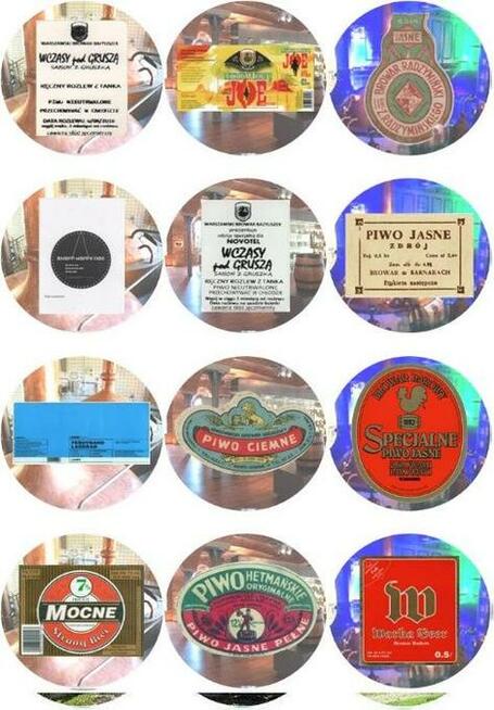Etykietki piwne na otwieraczach