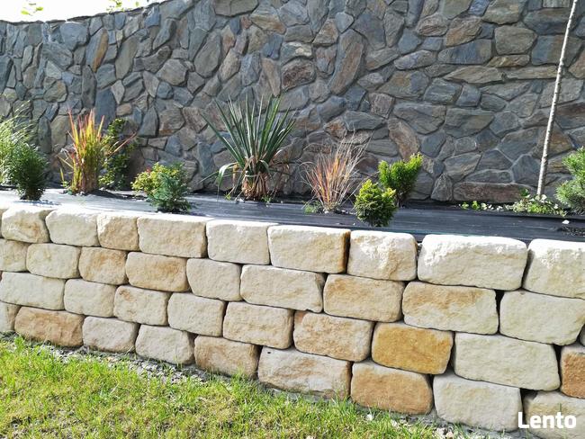 Kamień na skalniaki ogrodowy cegła na mur gril piaskowiec