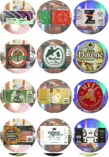 Etykietki piwne na otwieraczach