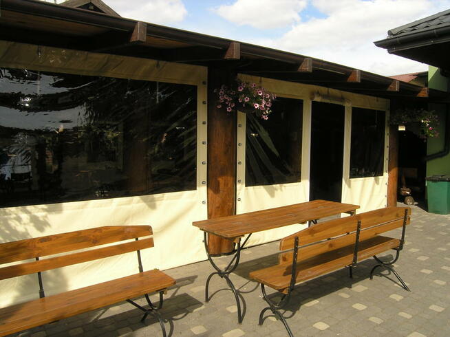 Przezroczysta plandeka, roleta na taras producent Warszawa